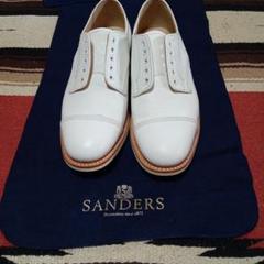 【大注目】 Sanders サイズ7 白 新品未使用 サンダース 靴