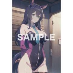 【高画質】AI美女 美少女 水着 アニメ A4ポスター