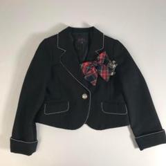 子供服 120センチ h.n.cジャケット 入学式 アイドル 黒 F1A029