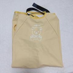 テーブルクロス一体型エプロン 離乳食 ベビー用 イエロー