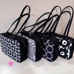 ミナペルホネン ハンドメイド ボストンバッグ anemone