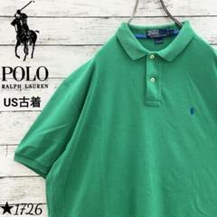 【1726】US古着 海外規格90s ラルフローレン ポロシャツ ワンポイント