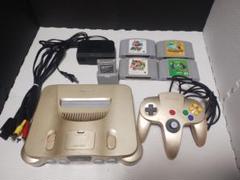 NINTENDO64 ゴールド 本体 コントローラー付き ソフト4本 振動パック