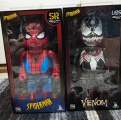 マーベル　ベアブリック　スパイダーマン　ラストワン　ハッピークジ 新品 ベアブリック 400% スパイダーマン ラストワン賞（marvel