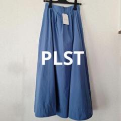新品タグ付き◆PLST◆スカート 浅い青 浅葱のサムネイル