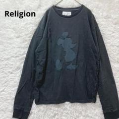 Religion レリジョン カットソー ミッキー ダメージ加工 長袖 ロンT
