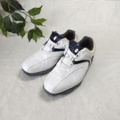 【良品】FootJoy/フットジョイ/ゴルフシューズ　白/濃紺/25.5cm