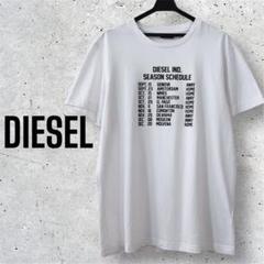 No.737 ディーゼル スケジュール 半袖Tシャツ　プリント クルーネック　M