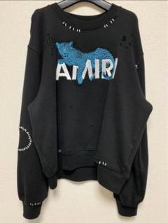 AMIRI メンズ トレーナー leopard oversized crew AMIRI メンズ トレーナー leopard oversized crew