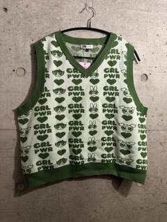 パワーパフガールズ　ニット　ベスト　新品タグ付き