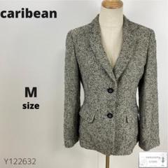 caribean カリビアン テーラードジャケット 羽織り ウール アルパカ混