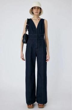 MOUSSY BUSTIER DENIM オールインワン ワンウォッシュ/2 MOUSSY（マウジー）の「BUSTIER DENIM オールインワン（つなぎ