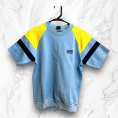 クラブアディダス adidas 半袖 80’s 90’s 水色 スウェット