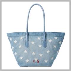 デニム＆サプライ★トートバッグ ラルフローレンアメリカ国旗ボーダー星スター デニム＆サプライ☆トートバッグ ラルフローレンアメリカ国旗