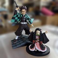 【美品】鬼滅の刃　炭治郎　禰豆子フィギュアのサムネイル