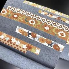 5-102 名古屋帯 九寸 美品 正絹 着物 名古屋仕立て