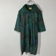 半袖ポロシャツ　ゴルフ　アート　天竺　古着
