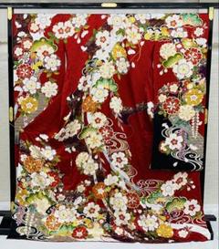 デザイナーズ振袖 仮絵羽 桂由美 刺繍 金彩 銀通し 正絹 未仕立て品 八掛付き デザイナーズ振袖 仮絵羽 桂由美 刺繍 金彩 銀通し 正絹 未