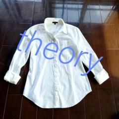 未使用品セオリーtheory 高級 シャツ ブラウス コットン