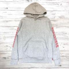 SUPREME シュプリーム パーカー デカロゴ M グレー 0501