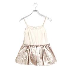 BEARDSLEY キャミソール チュニック ベージュ F サテン 春夏 涼しい