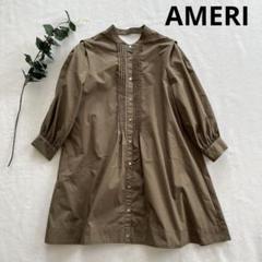 アメリ AMERI MEDI BOX TUNIC SHIRT ブラウン - メルカリ