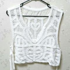 しまむら クロシェレースベスト