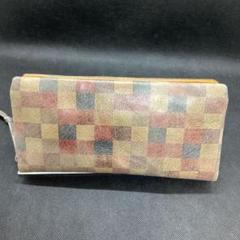 希少】Ain Soph ガマ口 長財布 グレー ロゴ 人気 本革 未使用品