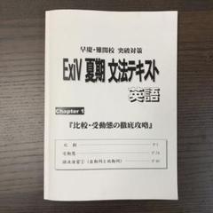 【値下げしました】早慶・難関校　突破対策　Exiv 夏期　文法テキストのサムネイル