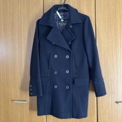 美品 23区 ピーコート 36サイズ ネイビー 濃紺 ウールアンゴラ ウールカシミヤビーバー スタンドカラー コート （その他
