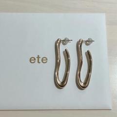 最終値下　ete ロウ ロング ピアス ete ロウ ロング ピアス - メルカリ