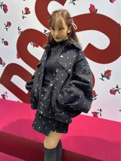 ツイードスカラップジャケット hyeon cygne rosymonster