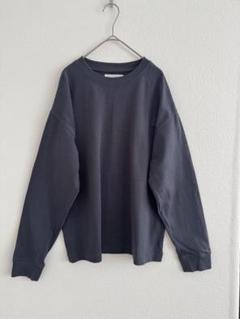 ZARA 長袖 シンプルTシャツ ダークグレー　キッズ13ー14