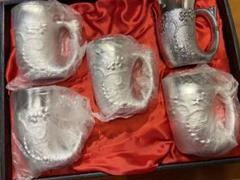 ホルン型ビールグラス5個セット新品