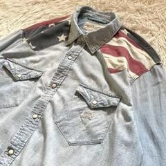 DENIM&SUPPLY RALPH LAUREN ウエスタンシャツ 星条旗