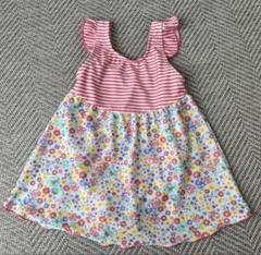 新品 水着 花柄 95 ワンピース ボーダー プール 女の子 ベビー 西松屋