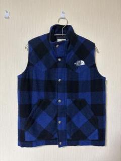 【ザ・ノースフェイス】フリースベスト　2XL 黒　刺繍ロゴ　裏ボア　美品　f THE NORTH FACE ザ・ノース・フェイス ベスト メンズ レディース
