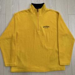 90s オールドギャップ OLD GAP フリース 刺繍ロゴ ハーフジップ 古着