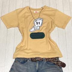 平成ギャル Levi’s ピチTシャツ　マスタード　プリント　アメカジ　グランジ