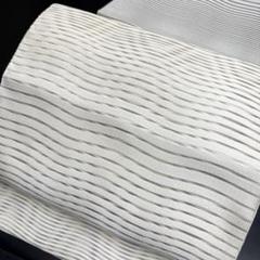 5-293 夏帯 夏物 名古屋帯 八寸 美品 正絹 着物 松葉仕立て 絽
