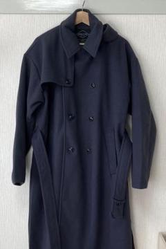 レイジブルードレープスリットハイネックトレンチロングコート RAGEBLUE（レイジブルー）の「Drape slit trench long coat