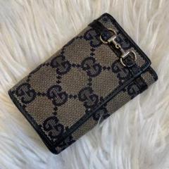 良品⭐️GUCCI キーケース キャンバス GG 六連