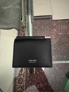 ⭐️極美品⭐️　トムフォード　マネークリップ　二つ折り財布　ブラック　レザー ⭐️極美品⭐️ トムフォード マネークリップ 二つ折り財布