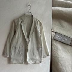 美品 MARGARET HOWELL コットンシルク テーラードジャケット