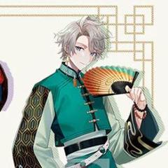 たから様専用】甲斐田晴 四神衣装のイヤリングと扇子 コスプレ