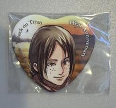 進撃の巨人　巨人中学校　ユミル　クリスタ　アクリルキーホルダー　缶バッジ　3点 TVアニメ「進撃の巨人」カフェ(猫) ミニキャラアクリル