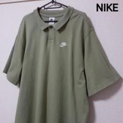 ナイキ NIKE 半袖 ポロシャツ トップス スウォッシュロゴカーキ メンズXL
