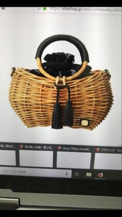 【希少】　アシーナニューヨーク　かごバッグ　レザー　ラタン　金具 希少】 アシーナニューヨーク かごバッグ レザー ラタン 金具