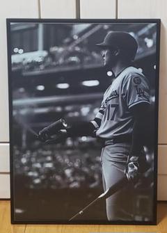 祝ドジャース大谷翔平 2024年MVP獲得！A3サイズポスターフレーム付き
