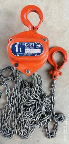 象印　チェーンブロック　1t 新品未開封 象印チエンブロック 象印 スーパー100H級チェーンブロック1t